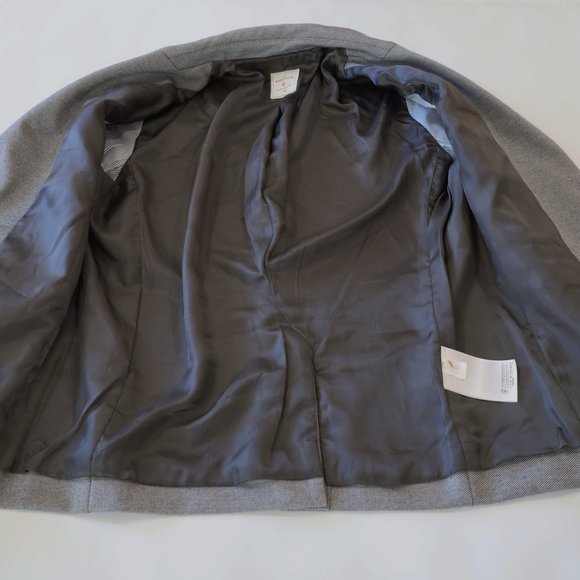 GAP Size 6 Gray Academy Blazer Suit Jacket Career - Picture 10 of 11